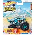 DieCast Hot Wheels Monster Trucks Mega Wrex (Teal) 31/75 - 1:64 Scale Truck with Connect and Crash Car