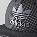 adidas Originals Men's Trefoil Chain Flatbrim Snapback Cap, Black/Grey, One Size
