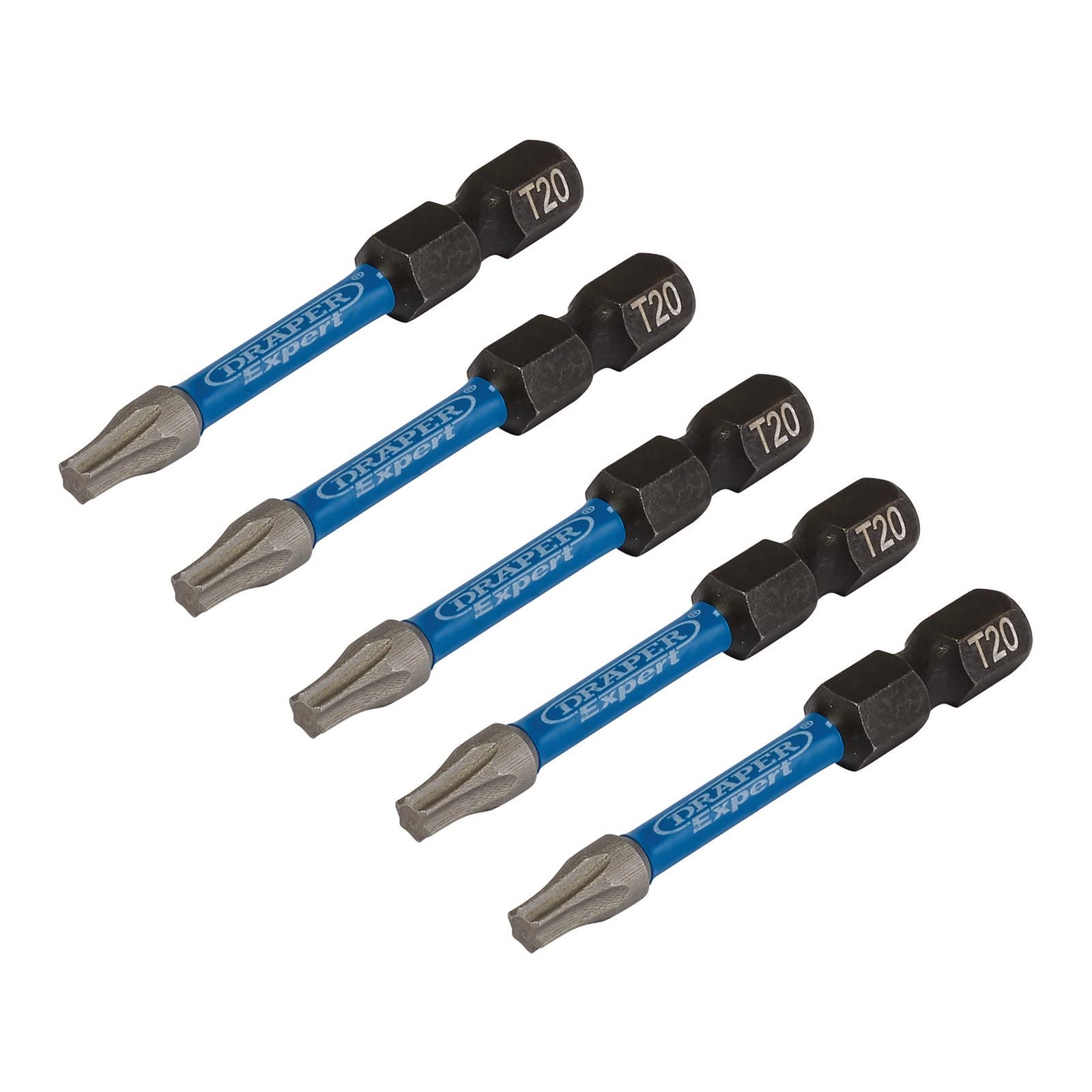 Draper 05652 TX-Star Impact Screwdriver Bits, T20 x 50mm (Pack of 5)