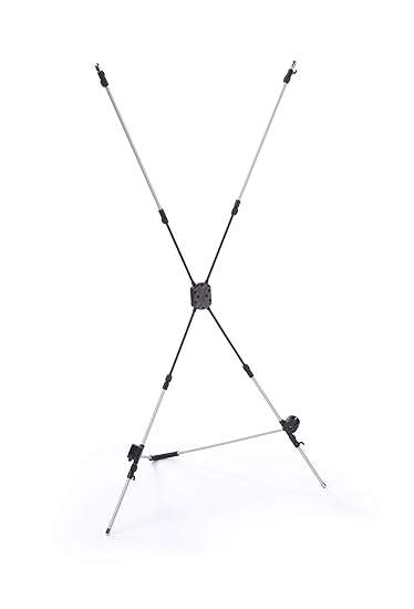 Displays2go Portable X Banner Stand With Hooks For Grommets