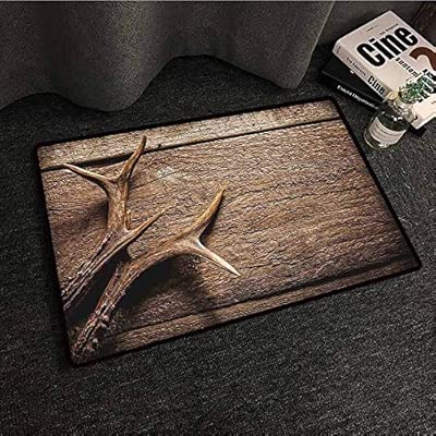 Amazon Com Non Slip Door Mat For Front Door Antlers Decor Deer