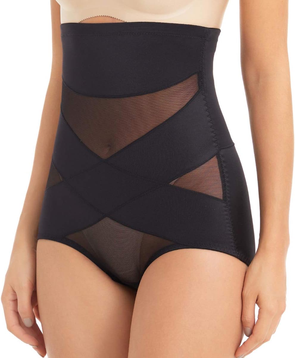 PAUKEE Women Shapewear Slimmer Body Shaper Hi-Waist Tummy Control Compression Butt Lifter Panties Girdle