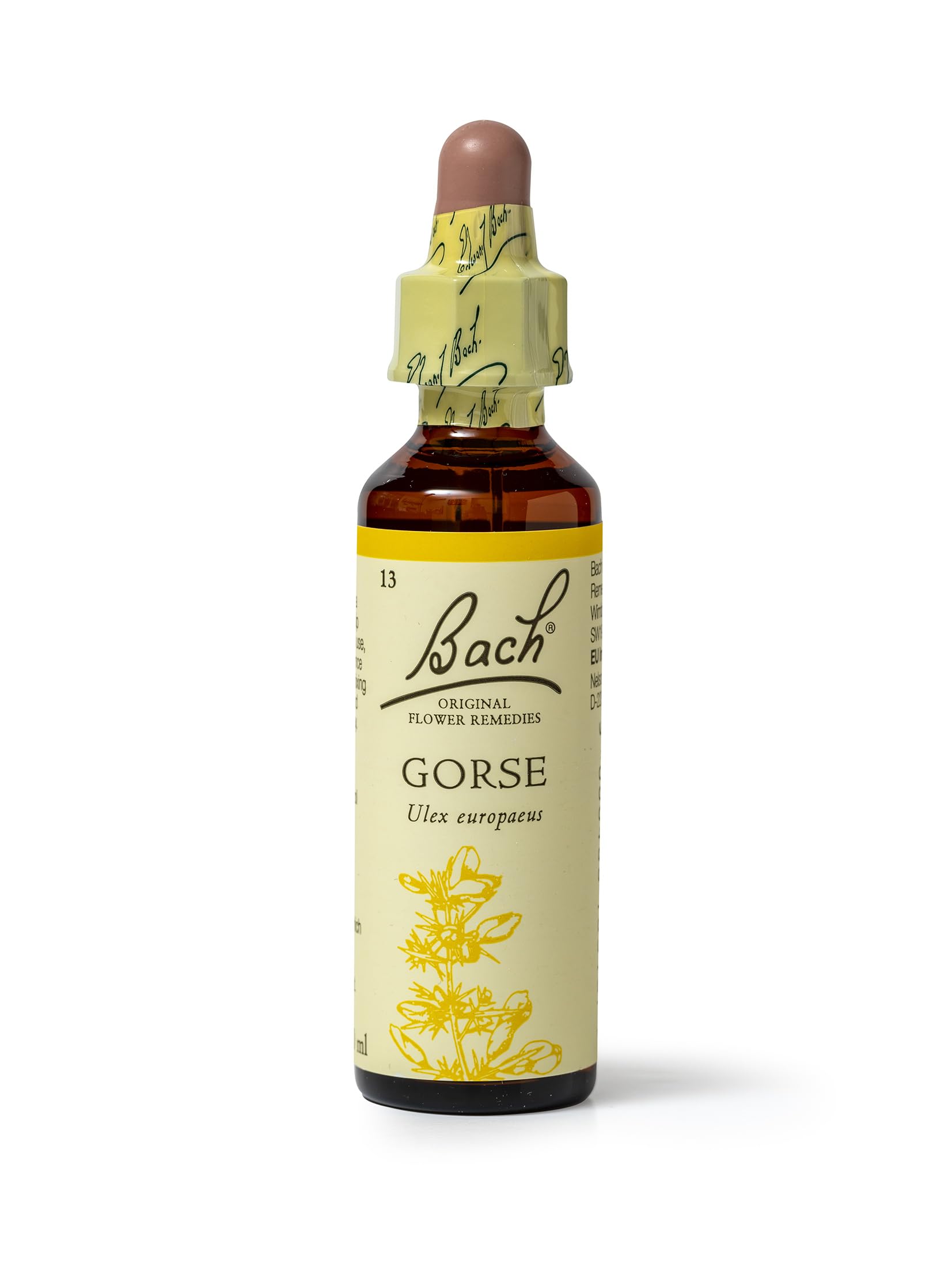 Bach Original Flower Remedies Gorse, Know Your Own Mind, Remain Hopeful, Emotional Wellness, Natural Flower Essence, 20ml