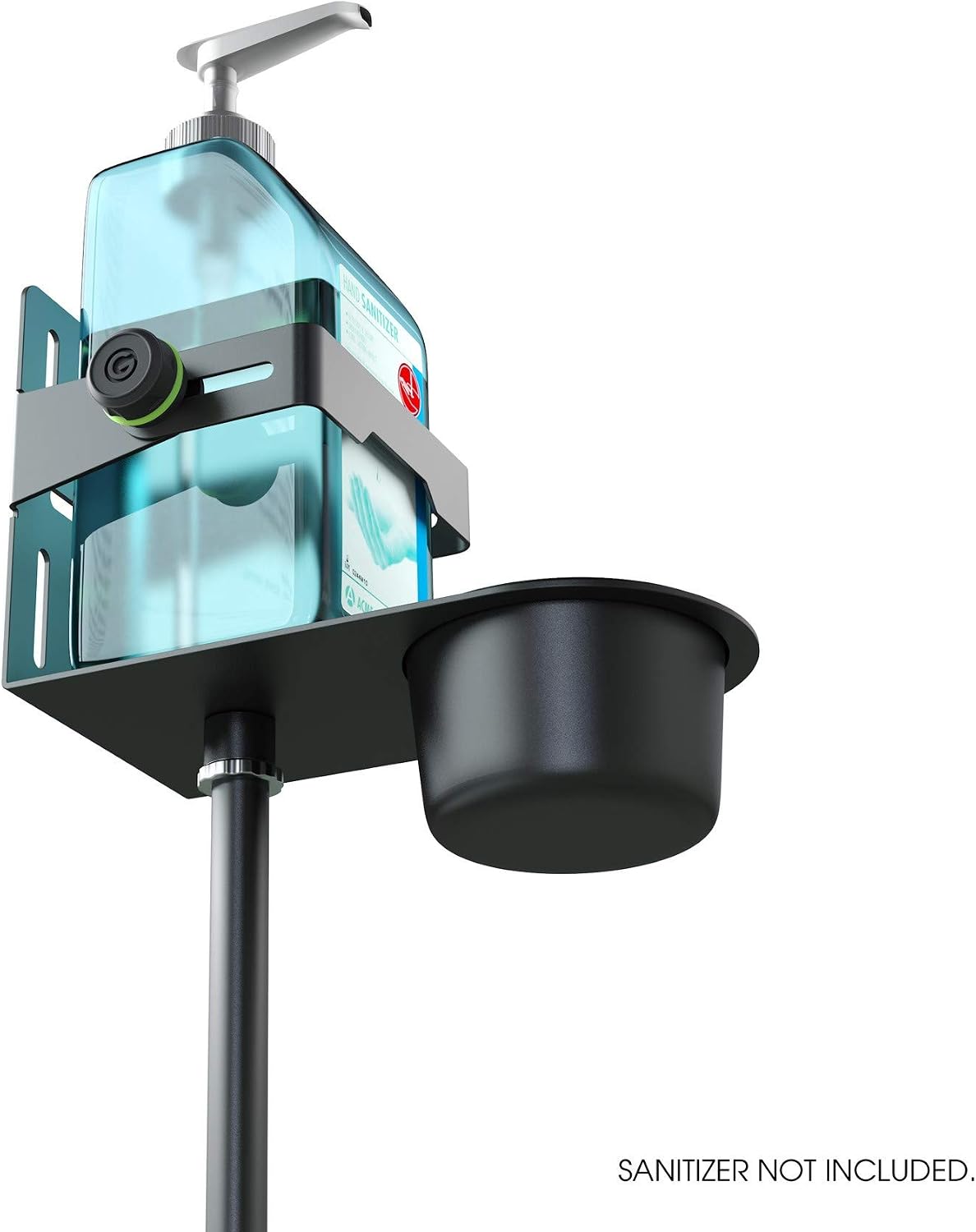 Height-Adjustable Disinfectant Stand Tripod with Universal Holder, Black - Image 5