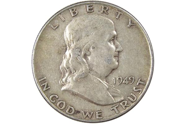 1949 Franklin Half Dollar AG About Good 90% Silver 50c US Coin Collectible