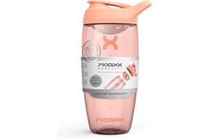 Promixx PURSUIT Protein Shaker Bottle New Edition – Premium Sports Bottles for Protein Mixes and Supplement Shakes – Easy Cle
