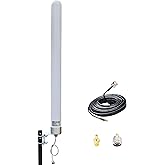 Signalplus Antenas celulares omnidireccionales omnidireccionales de banda ancha WiFi 4G LTE y 5G GSM UMTS CDMA 12dBi para rou