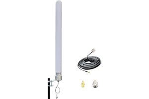 Signalplus Wide-Band WiFi 4G LTE & 5G GSM UMTS CDMA 12dBi Outdoor Omni Directional Cellular Antennas for Routers/Cell Phone Signal Booster Support All USA/Canada Carriers