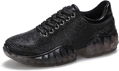 black shoes with diamonds