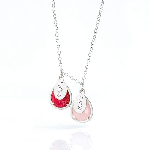 mother's day necklace with children's names