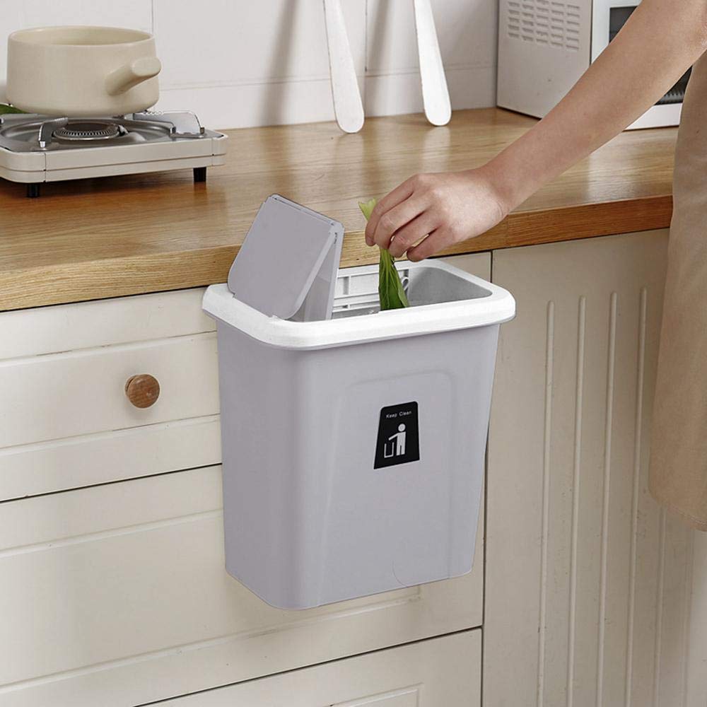 Cubo de Basura Multiusos con Tapa para el hogar Cocina Armario Papelera