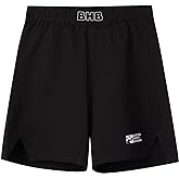Kids BJJ Shorts MMA Fight Shorts, Youth Athletic Shorts, No-Gi Brazilian Jiu Jitsu, Kick Boxing Shorts for Boys Girls
