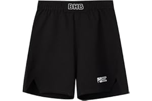 BOXING HONEY BADGER Kids BJJ Shorts MMA Fight Shorts, Youth Athletic Shorts, No-Gi Brazilian Jiu Jitsu, Kick Boxing Shorts for Boys Girls