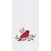 C&F Home C&F 86171440 Embroidered Cardinal Blossom Flour Sack Dishtowel 18 Inches x 27 Inches