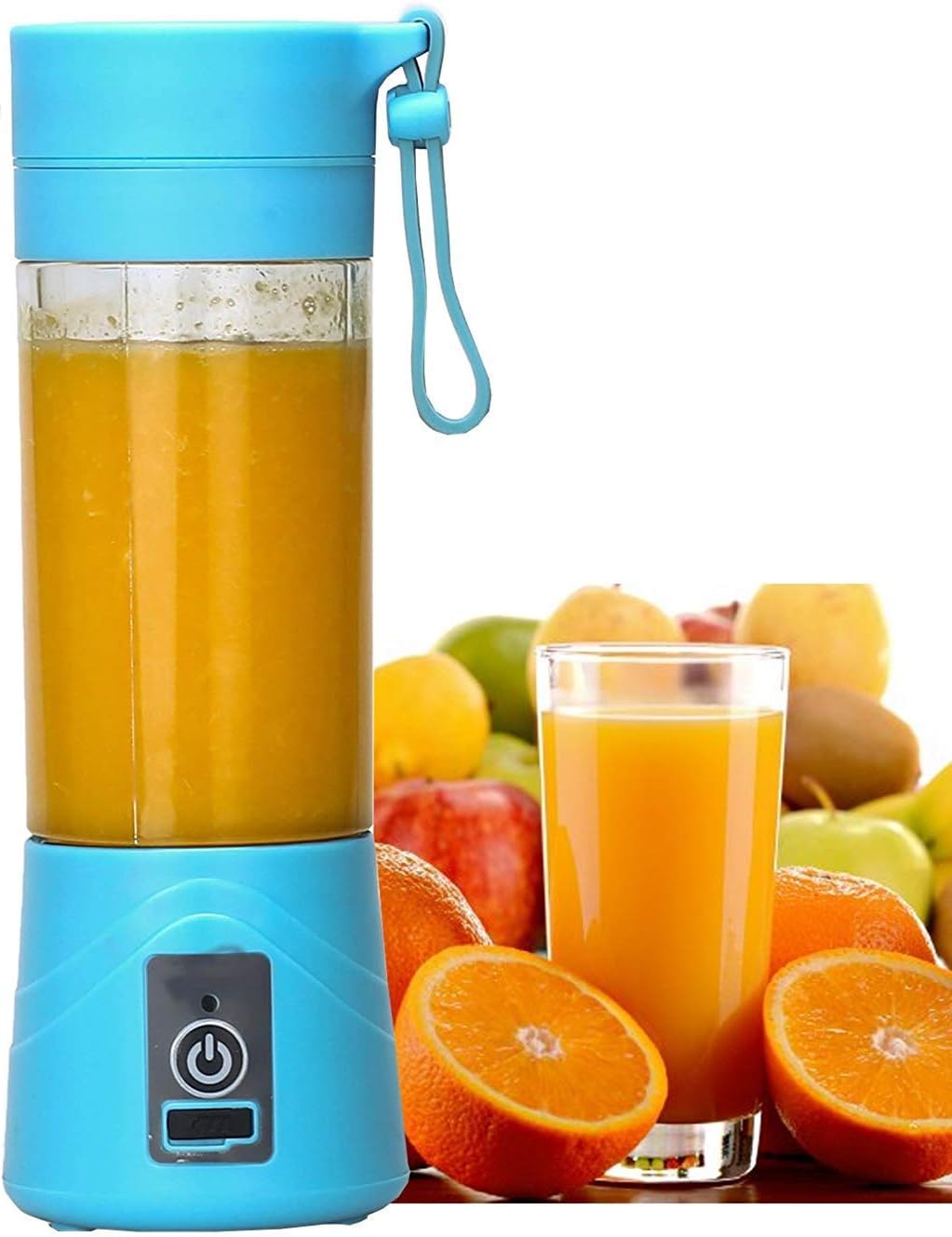 Greenco Ethnic Rechargeable Portable Electric USB Mini Juicer Bottle (Multicolour)