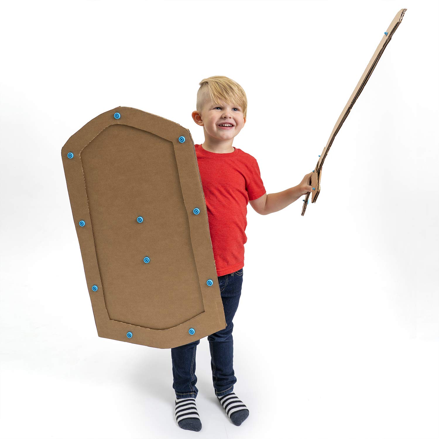 JumpOff Jo - Cardboard Construction Kit – 36 Screws, Screwdriver, Cardboard Saw – STEM, Montessori Toys Building Sets, Creative Craft Kits, Engineering Arts, Toys for Ages 6 and Older