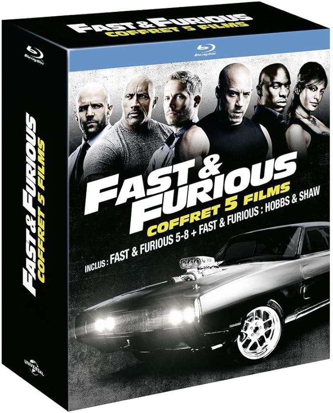 Coffret Fast And Furious 1 à 8 Coffret 5 Films 5-8 + Fast & Furious : Hobbs & Shaw Blu-Ray: Amazon.fr