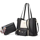 Women Fashion Handbags Wallet Tote Bag Shoulder Bag Top Handle Satchel Purse Set 4pcs