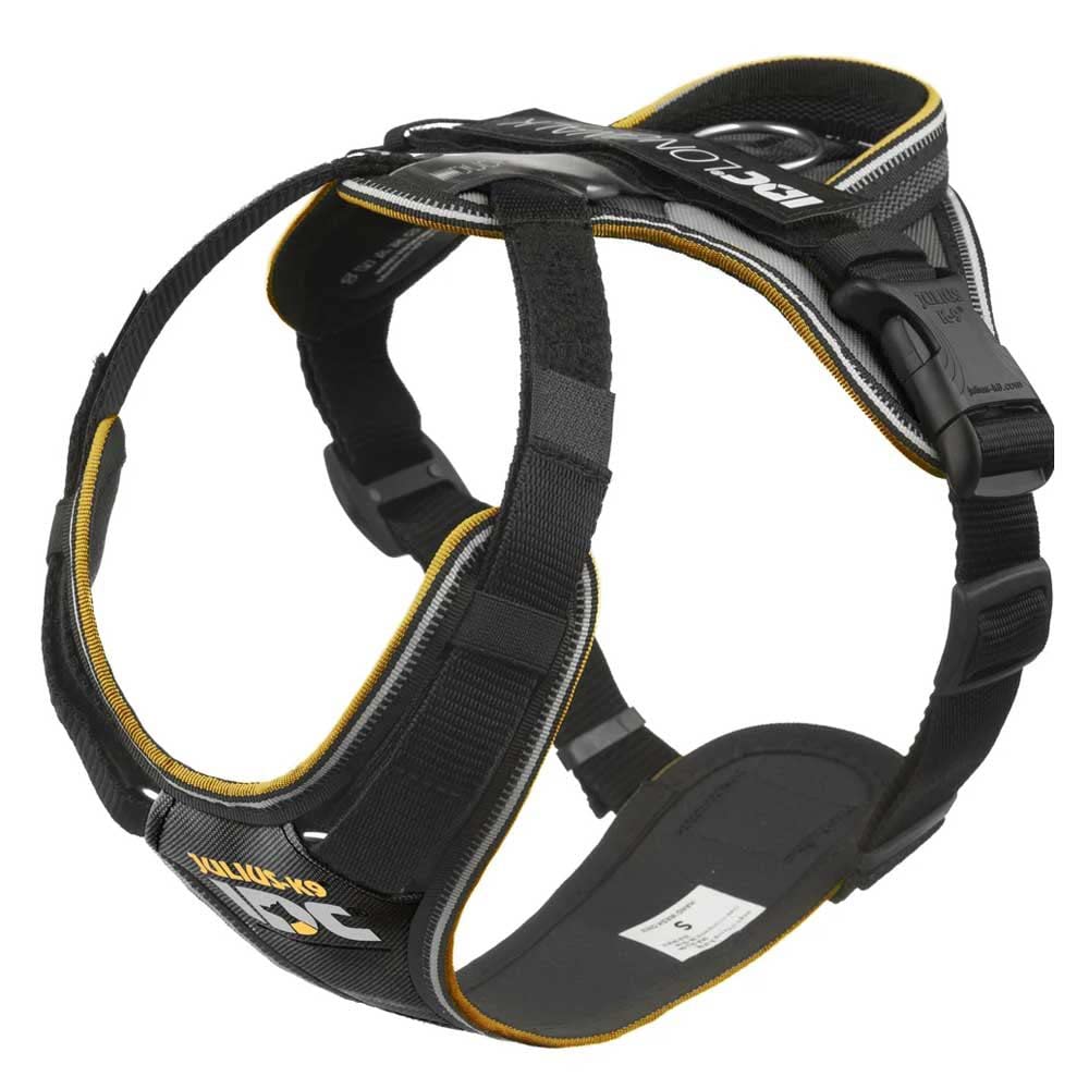 JULIUS-K9 IDC Longwalk Y-Harness, Black-Gray, Size: XS