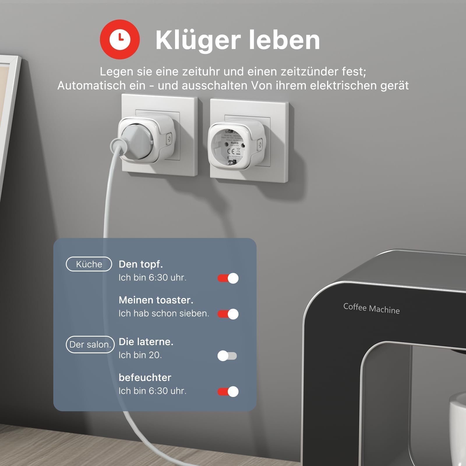 THIRDREALITY Zigbee Smart-Steckdose mit Stromverbrauchsmessung, 4 Stück (Typ F), 16A, Zigbee Repeater, ZigBee Hub erforderlich, kompatibel mit Home Assistant, Homey, SmartThings, Alexa, Hubitat 4