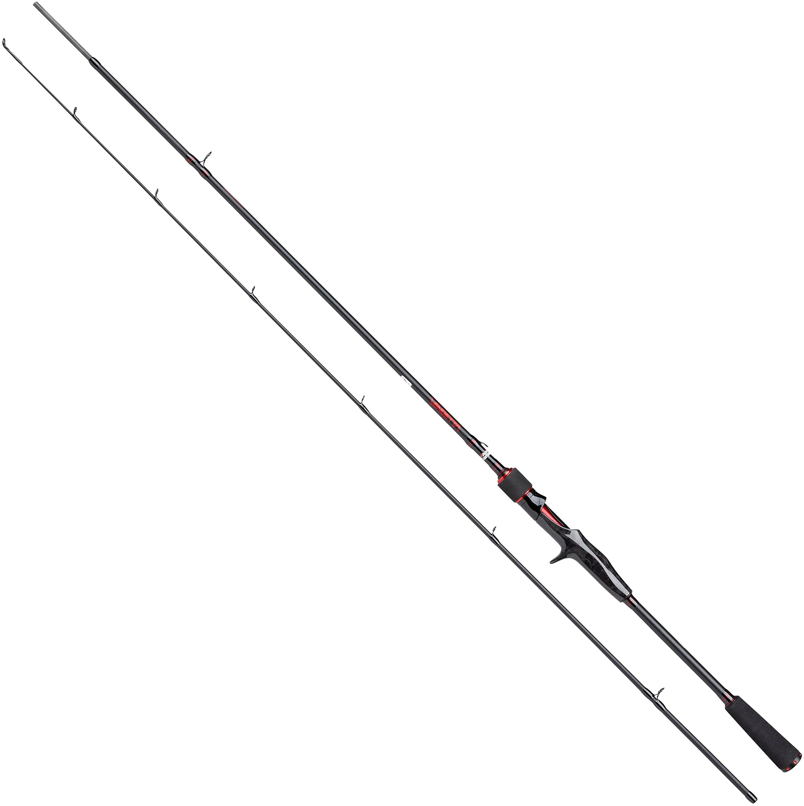 Abu Garcia Vendetta V3 Casting Rod, Bait Cast Lure Fishing Rod, Spincasting rods, Predator Fishing, Pike, Perch, Zander, Unisex, Black, 2.44m | 30-60g
