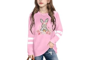 Ithalt Easter Shirts for Women: Easter Bunny Tshirt Cute Rabbit Graphic T-Shirt Easter Gifts Tops Holiday V Neck Shirt