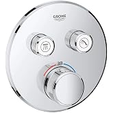 GROHE 29119000 | Grohtherm SmartControl Thermostat Concealed | Round | 2 Valves