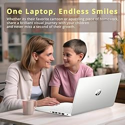 HP New 14" HD Ultral Light Thin Laptop, Quad-Core