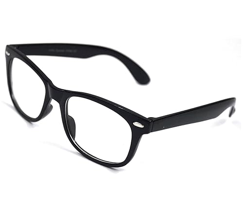 Computer Glasses Eye Strain Relief Clear Wayfarer Glasses Blue