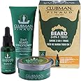 Clubman Pinaud 3-in-1 Beard Kit – Includes Conditioner, Beard Oil and Balm, Starter Kit for Men
