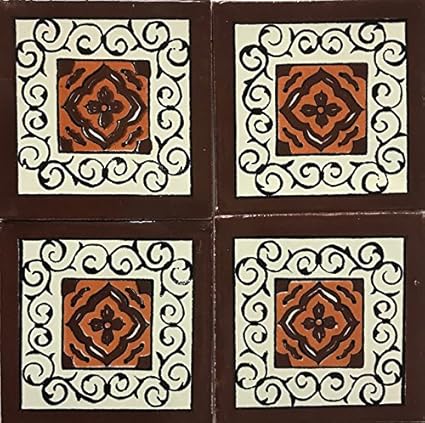 Amazon Com 6x6 Talavera Tile Hand Painted Glazed Clay Body