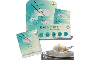 KLDSCP Shirataki Konjac Keto Rice: Gluten Free Plant Based Low Carbs Vegan Fat Free Noodle Rice - 6 Pack Inside 53.61 OZ