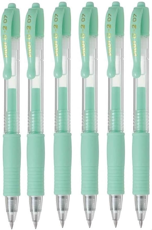 Pilot G2 07 Pastel Green Fine Retractable Gel Ink Pen