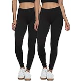 Felina Velvety Super Soft Lightweight Leggings 2 Pack - Yoga Pants, Workout Clothes