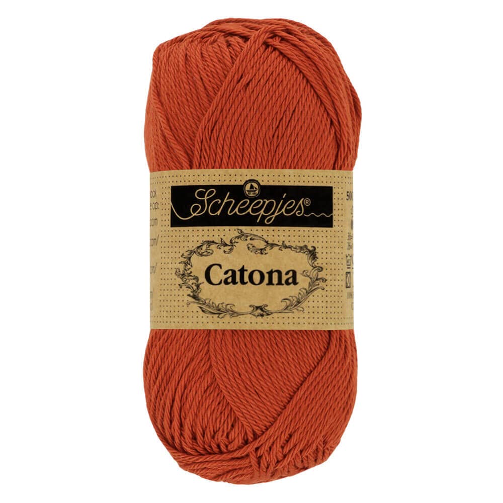 Scheepjes - Scheepjes Catona 388 Rust Yarn - 10x50g — image 1