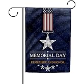 ZHONGJI Garden Flags ﻿Memorial Day Celebration Patriotism Decorative Yard Flags Double Sided Design Home Outdoor Decor All Seasons Holidays