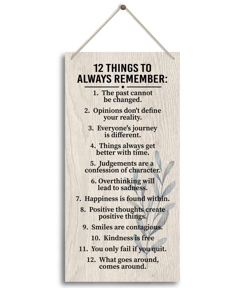 Photo 1 of 12 Things To Always Remember. Wooden Wall Decor, Farmhouse Blessed Sign for Home Decor