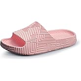 Weweya Slides for Women and Men - Bathroom Shower Shoes - Non Slip House Slippers - Lightweight Beach Sandals