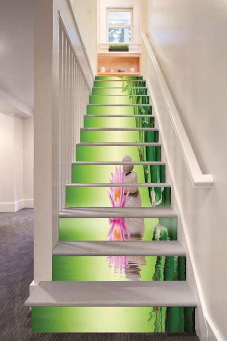Amazoncom Spa Decor 3d Stair Riser Stickers Removable Wall - 