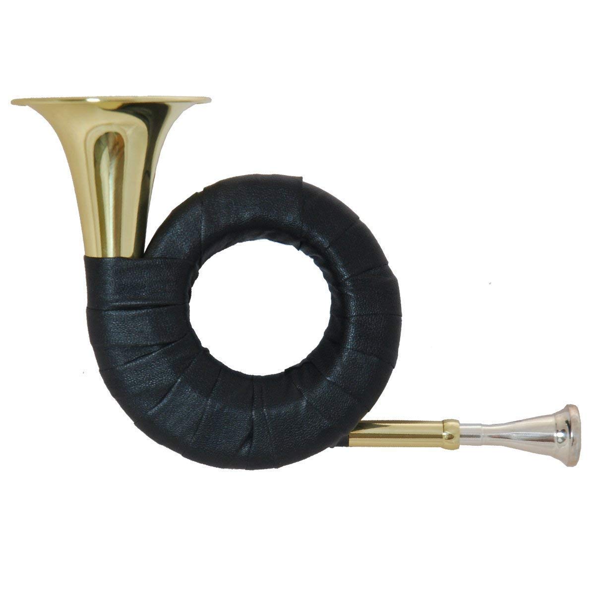 tuyama TJG-202 hunting horn in Bb post horn (wider neck) Bag hunting horn (TJG-101)