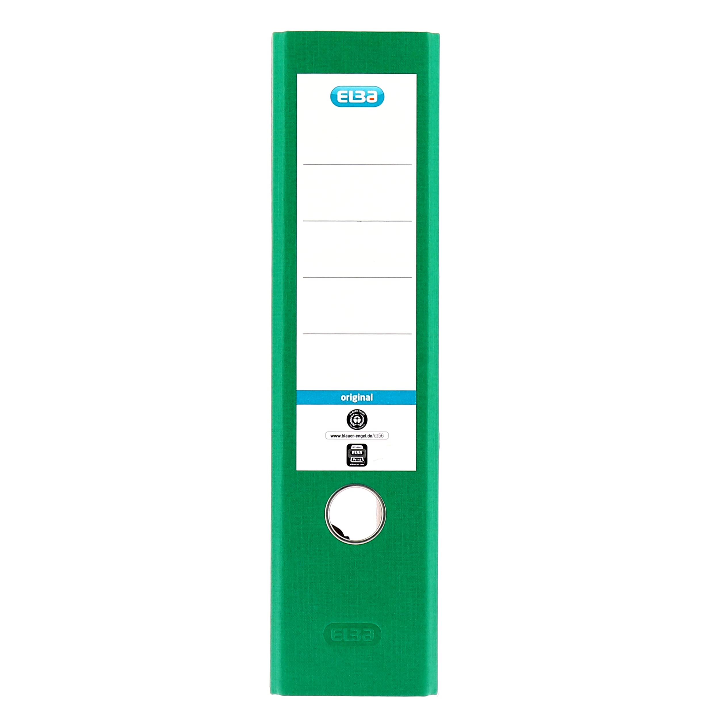 Elba 10428GN Smart Original Label Files Self-Adhesive Green A4 Spine 8 cm Pack of 10