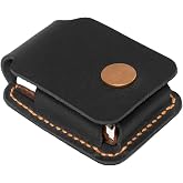 Turbosnail Handmade Leather Lighter Case for Men, for Leather Zippo Cover, Birthday Gift for Him or Her (Black)