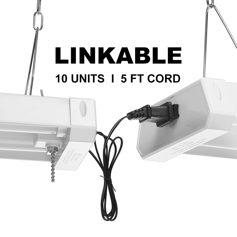 42W Linkable LED Shop Light for Garage BBOUNDER 4FT 5000K Daylight