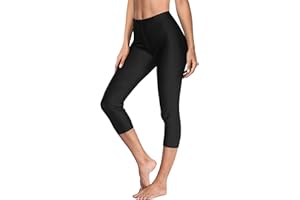 ATTRACO Swim Pants for Women High Waisted Swim Capris Swim Shorts Swimming Leggings