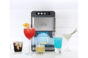 PERSONAL CHILLER Nugget Ice Maker Machine, 55lbs/24h Self-Cleaning Ice Machine, Chewable Ice Maker for Home Bar, Coffee Shop, Business