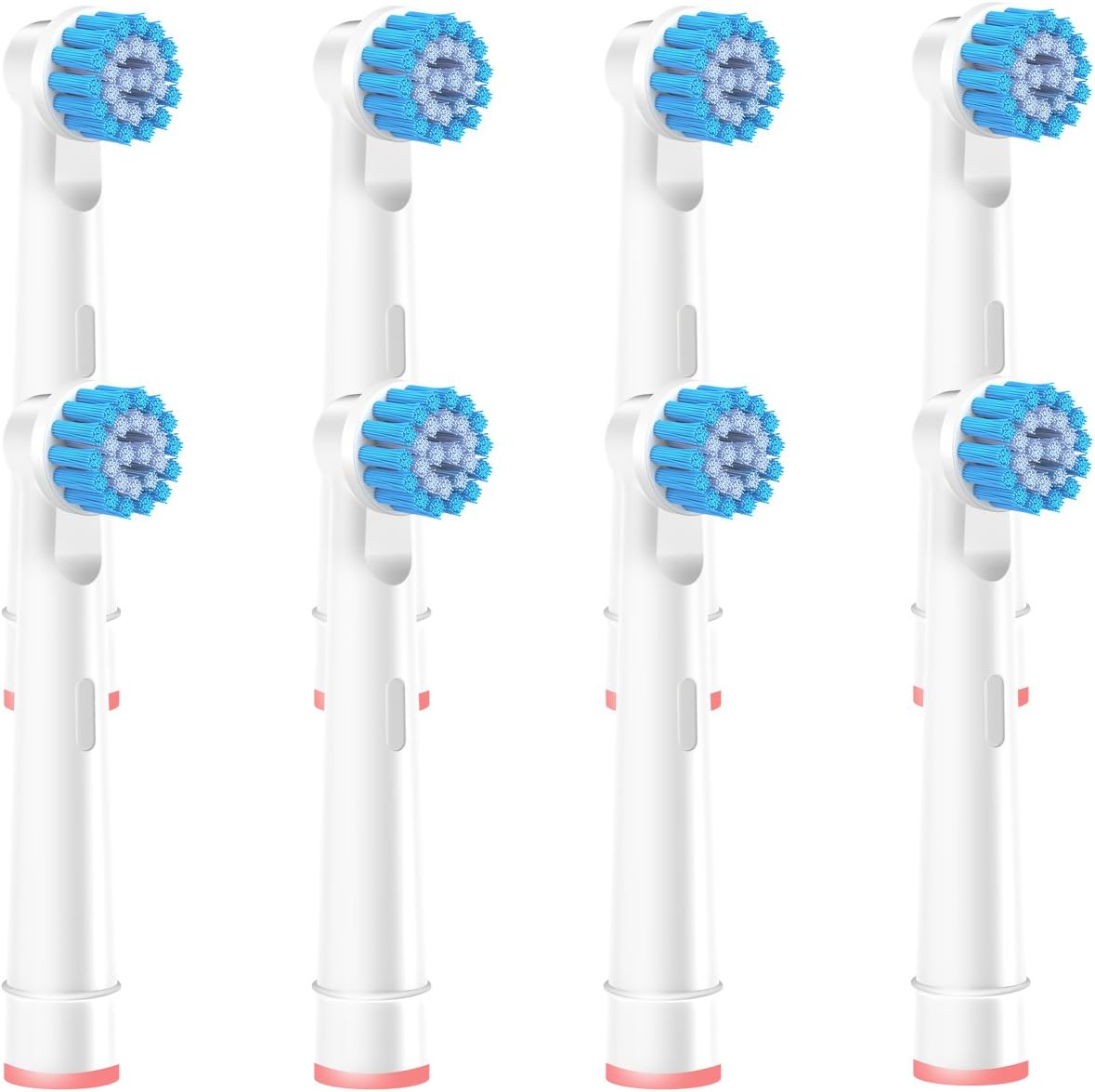 LEBOTE Replacement Heads for Braun Oral B Toothbrush Heads Sensitive Clean EB17S for Oral B Toothbrush Heads Replacement Toothbrush Heads Electric Toothbrush Heads for Oral B Replacement Heads, 8 Pack