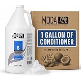 MODA Salon Hair Conditioner &amp; Leave-In Treatment, Deep Moisturizing, 128 oz | Dual-use rinse-out or leave-in conditioner for dry, thick, fine and chemically treated hair; detangling and anti-fade