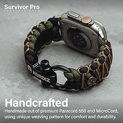 KORDIZ Survivor Pro,Paracord Apple Watch Band