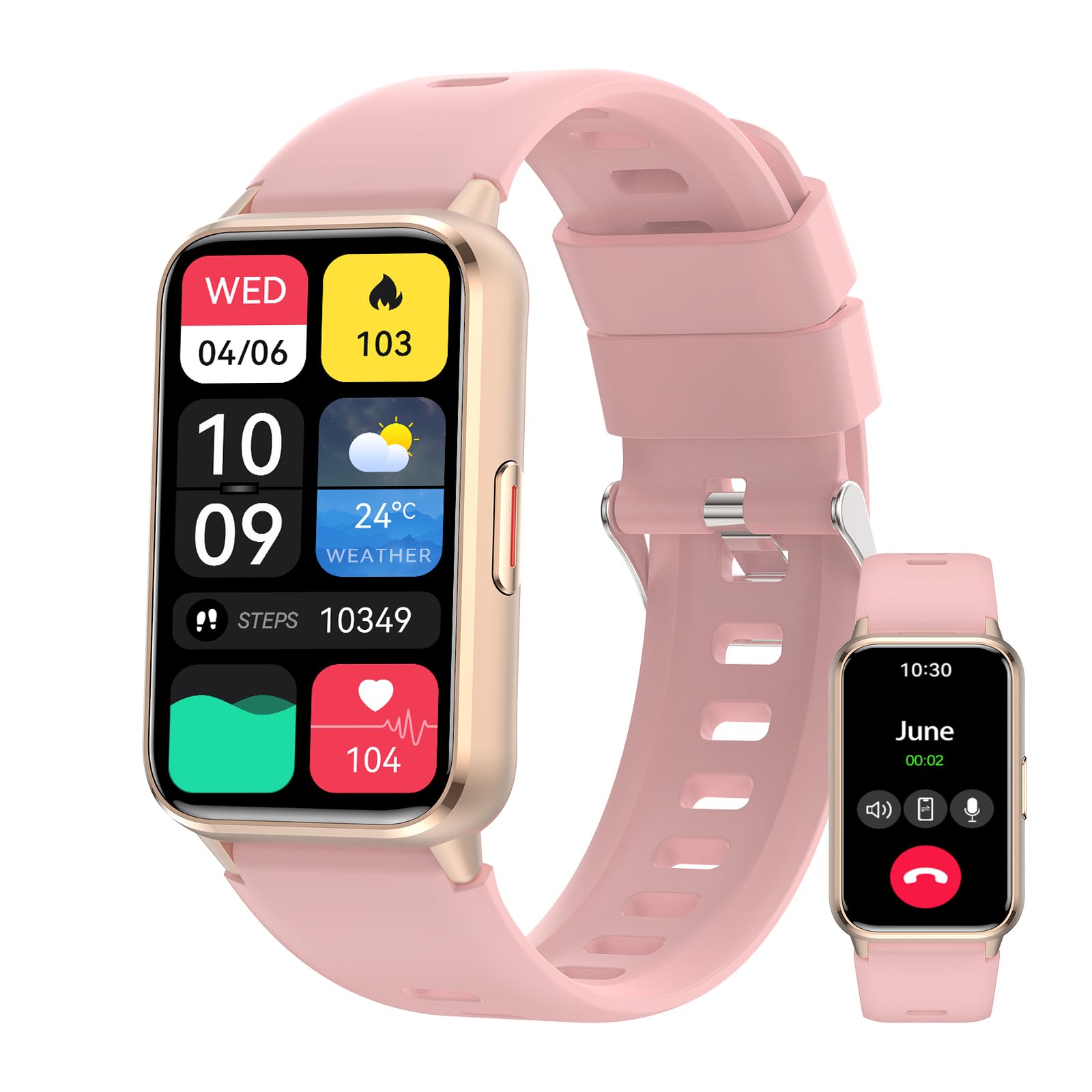 Photo 1 of Smart Watch for Women, Fitness Tracker (Answer/Make Calls), with 1.47? AMOLED Always-On Display, 24/7 Heart Rate, Sleep, 110+ Sport Modes, Custom Watch Faces, Compatible with Android&iPhone, A1