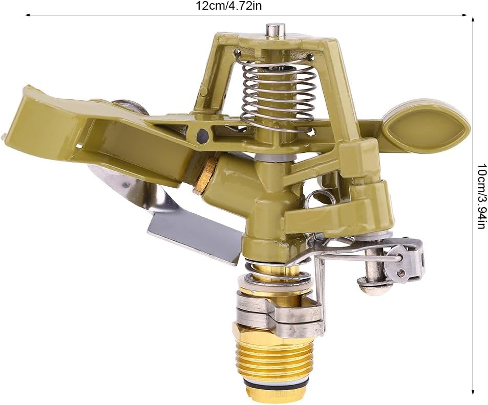 Aspersor de Agua 360 ° Giratorio 1/2 Pulgada Aleación de Zinc Rociador